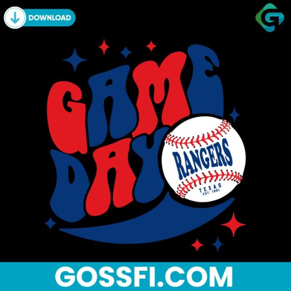 game-day-baseball-texas-rangers-svg-digital-download