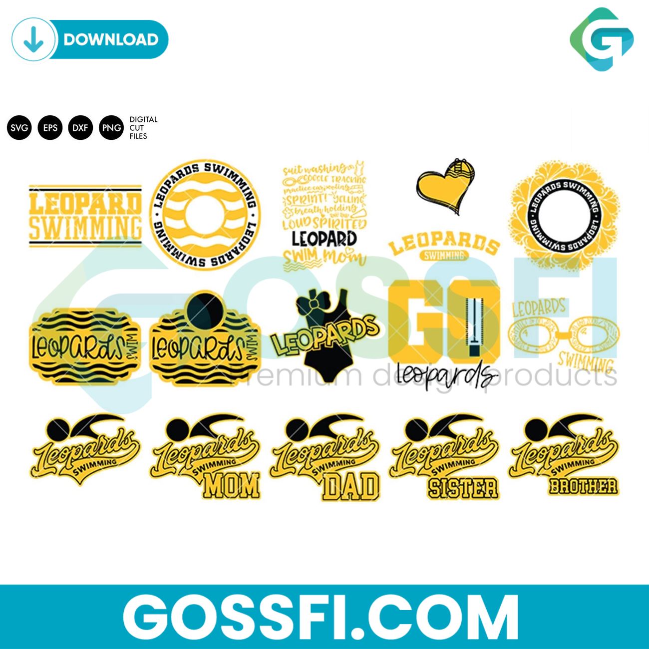 leopards-swim-bundle-svg-digital-download