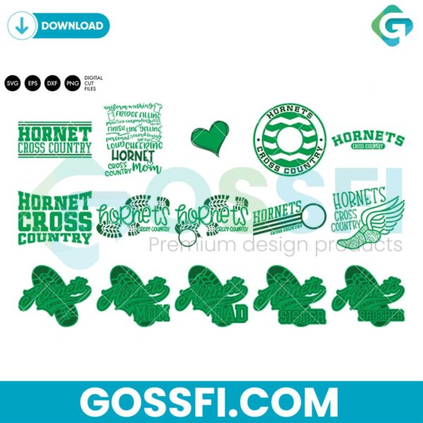 hornets-cross-country-bundle-svg-digital-download