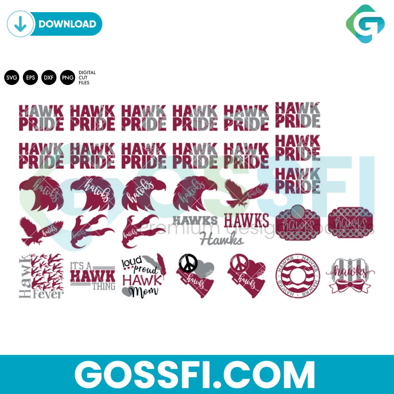 hawks-mascot-bundle-svg-digital-download