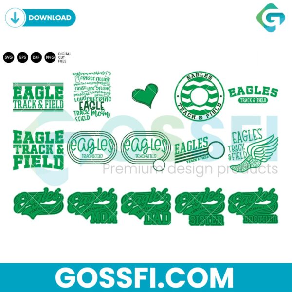 eagles-track-svg-digital-download