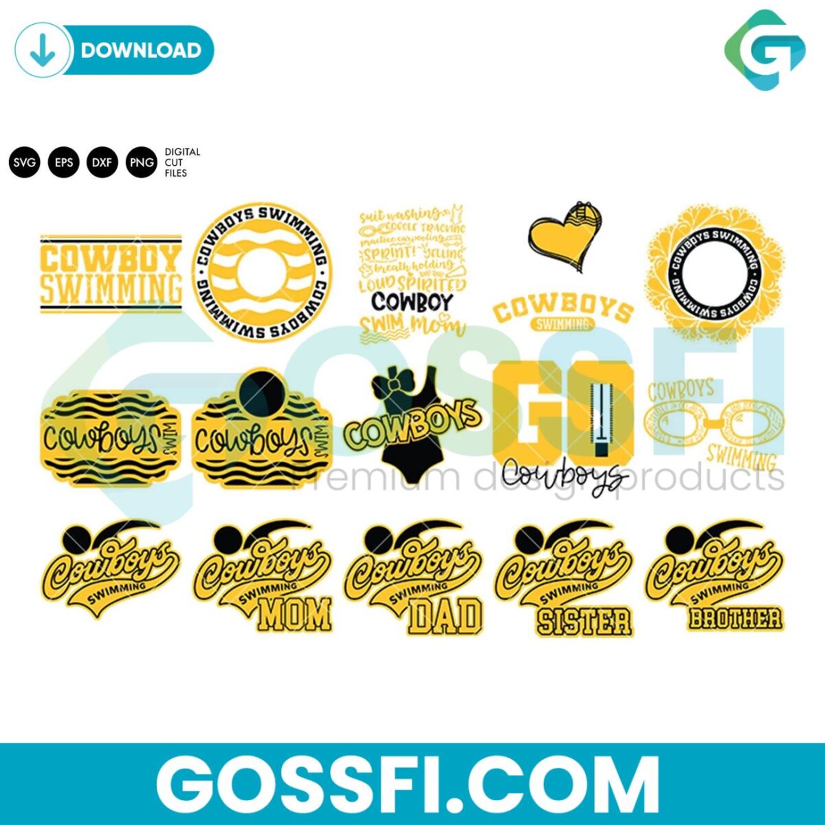 cowboys-swim-bundle-svg-digital-download