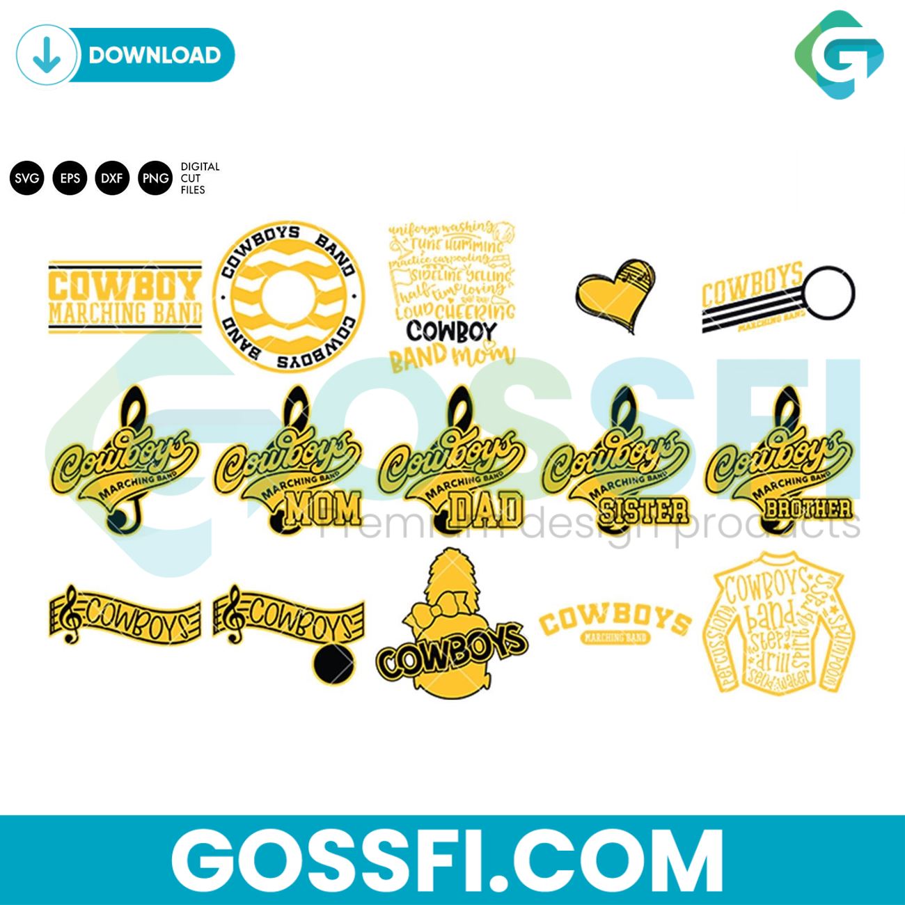 cowboys-band-bundle-svg-digital-download