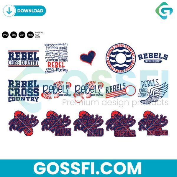 rebels-cross-country-bundle-svg-digital-download