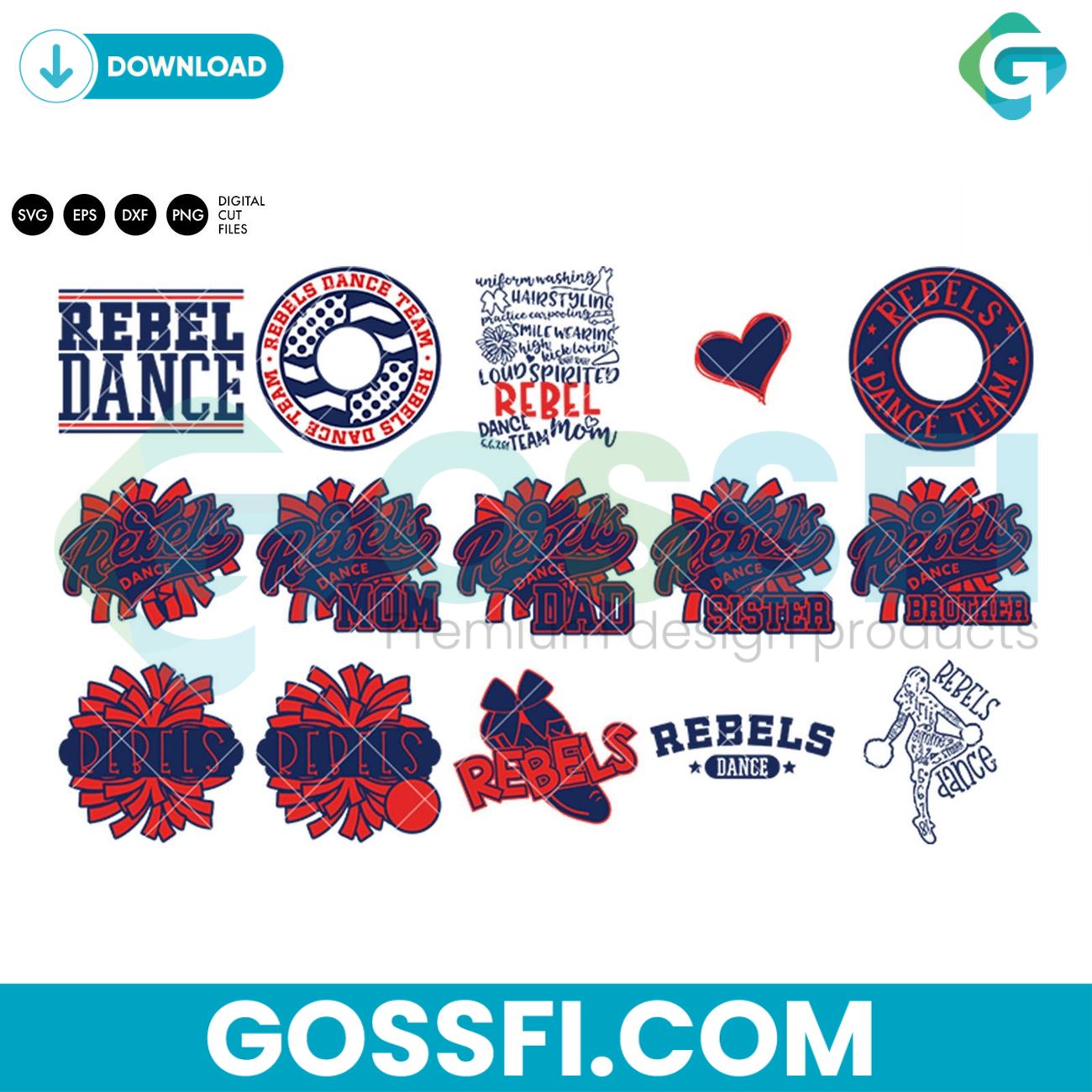 rebels-dance-bundle-svg-digital-download