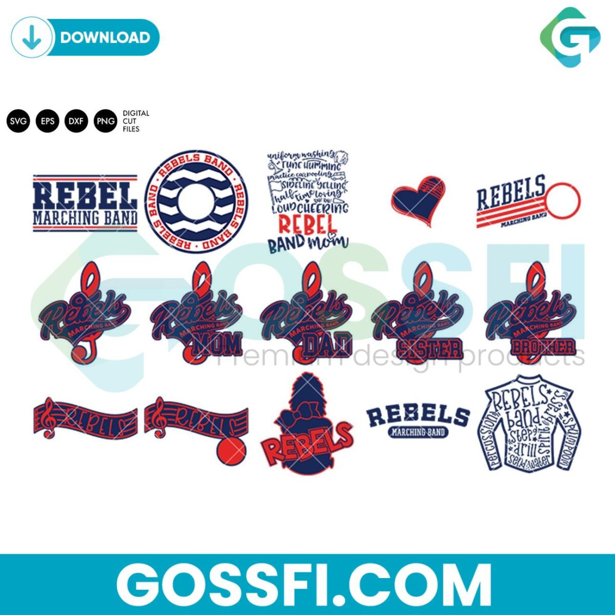 rebels-band-bundle-svg-digital-download