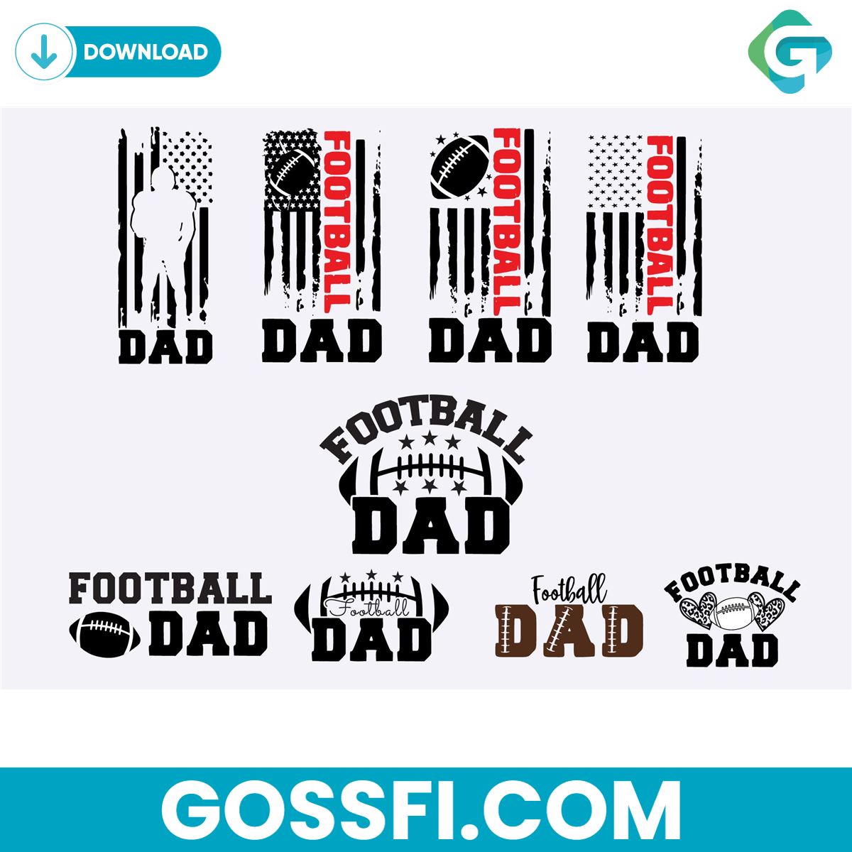 football-dad-svg-digital-download