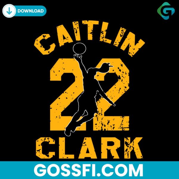 retro-caitlin-clark-22-basketball-iowa-player-svg