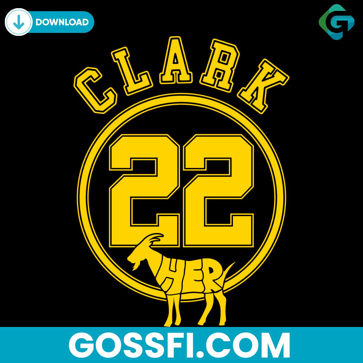 clark-22-her-goat-iowa-women-basketball-svg