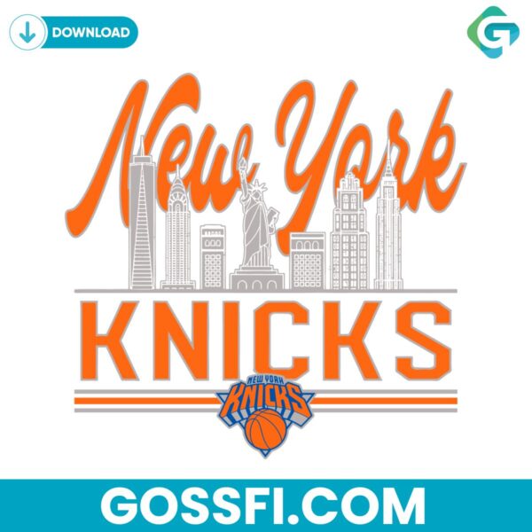 new-york-knicks-hometown-skyline-basketball-svg