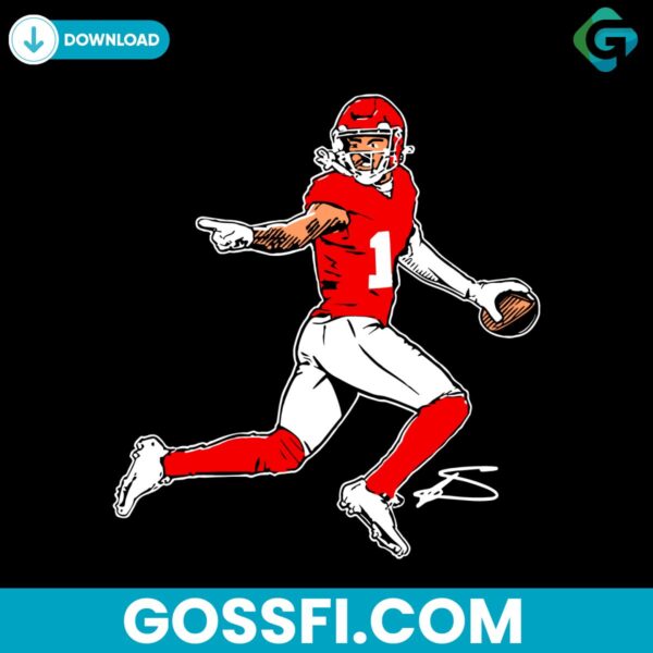 stefon-diggs-houston-texas-football-superstar-pose-svg