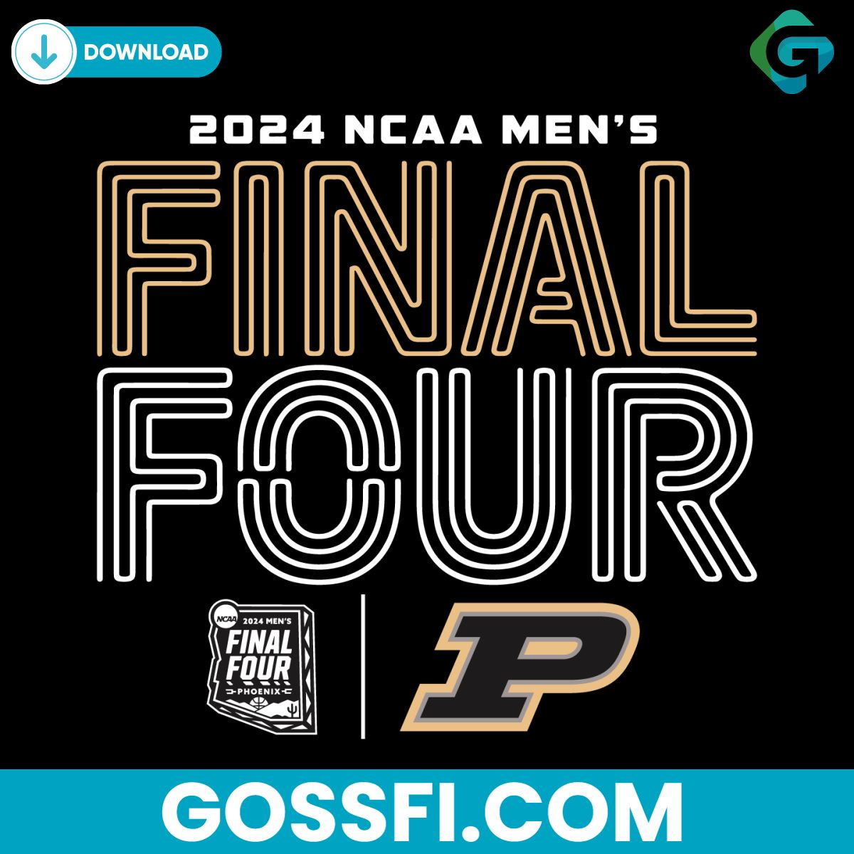 purdue-mbb-2024-final-four-neon-svg-digital-download