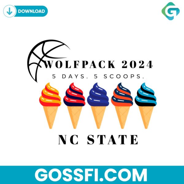 nc-state-wolfpack-basketball-5-days-5-scoops-svg