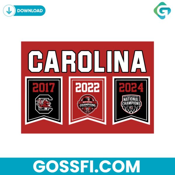 south-carolina-womens-basketball-2024-championship-banners-svg