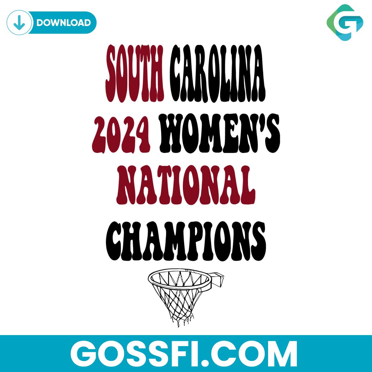 south-carolina-2024-womens-national-champions-basketball-svg