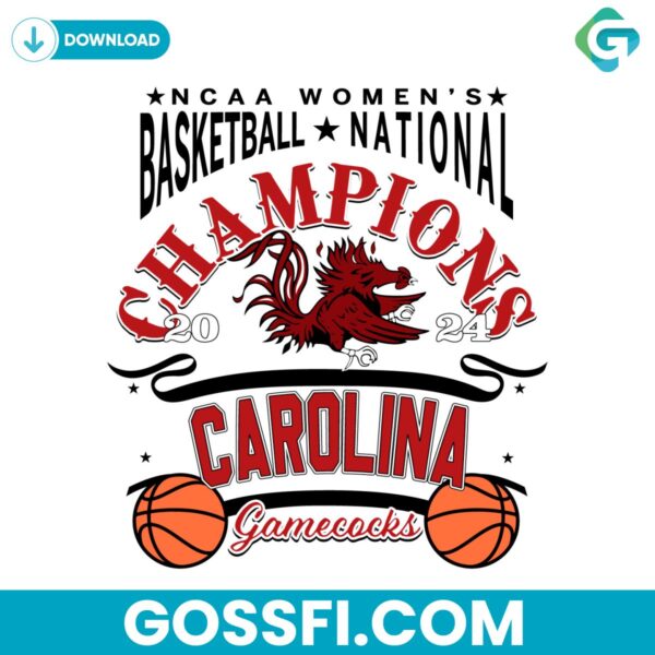ncaa-south-carolina-gamecocks-2024-champions-basketball-svg