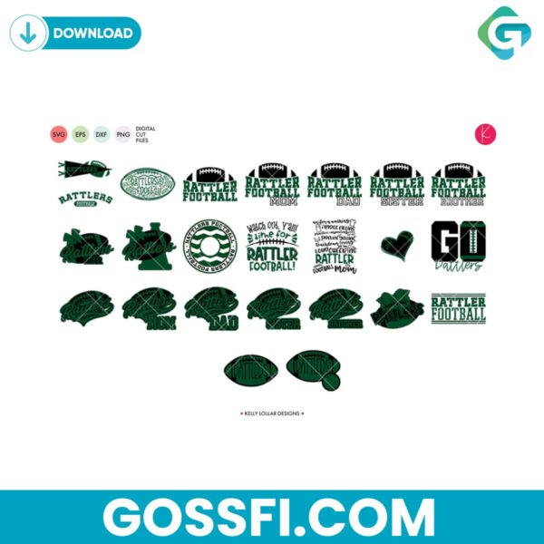 rattlers-football-bundle-svg-digital-download