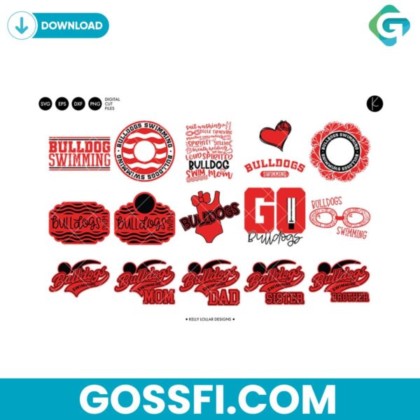 bulldogs-swim-team-bundle-svg-digital-download