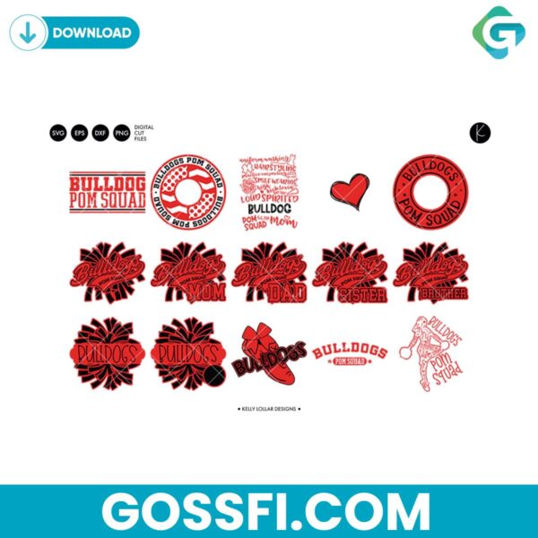 bulldogs-pom-squad-bundle-svg-digital-download