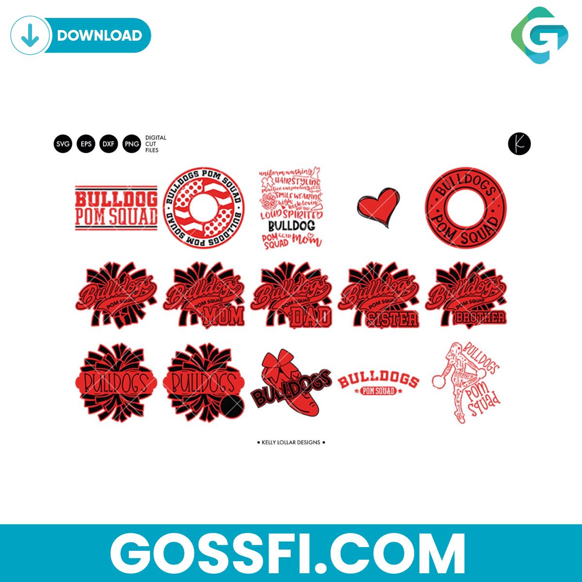 bulldogs-pom-squad-bundle-svg-digital-download