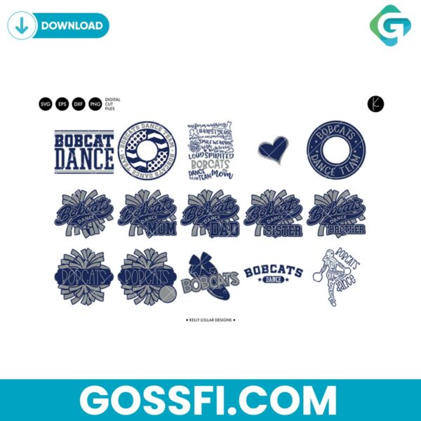 bobcats-dance-bundle-svg-digital-download