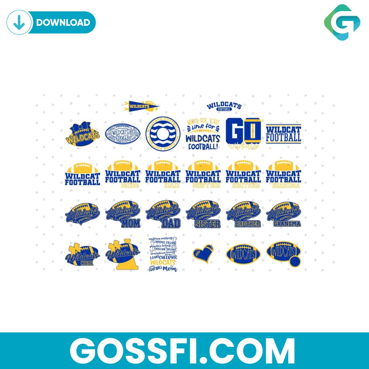 wildcats-football-bundle-blue-gold-svg-digital-download