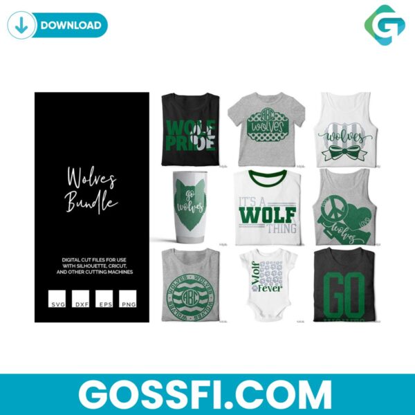 wolves-mascot-bundle-svg