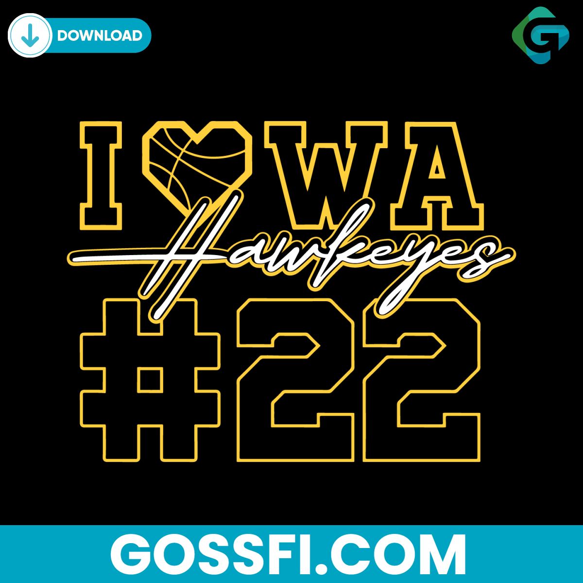 iowa-hawkeyes-22-caitlin-clark-svg-digital-download