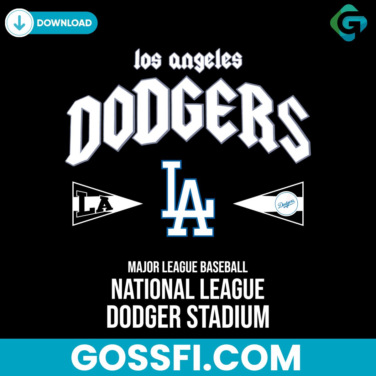 los-angeles-dodgers-major-league-baseball-svg