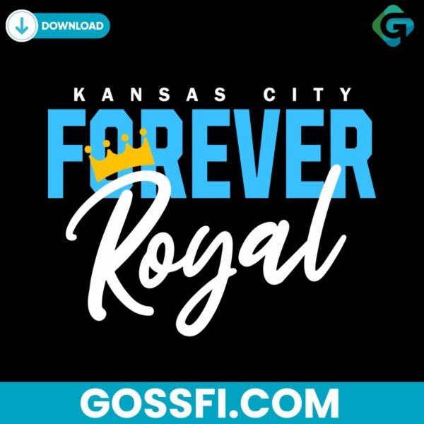 kansas-city-forever-royal-crown-baseball-svg-digital-download