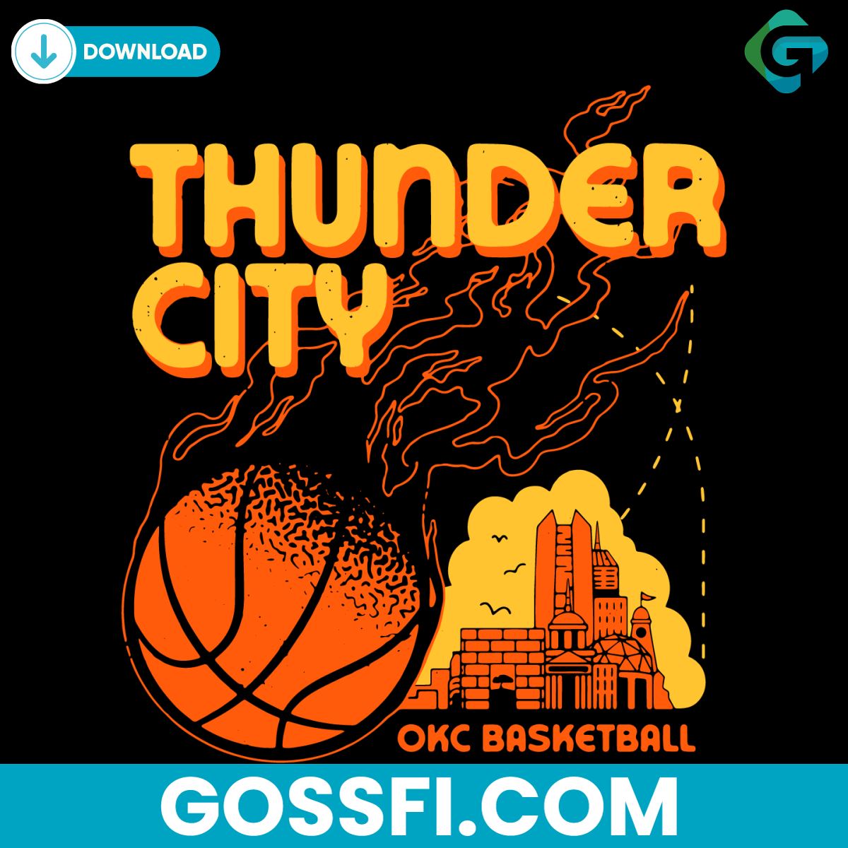 thunder-city-basketball-nba-svg-digital-download