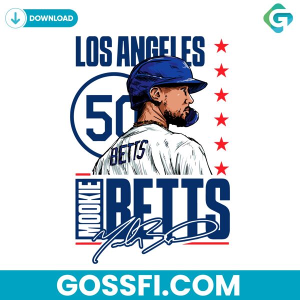 mookie-betts-50-los-angeles-dodgers-baseball-png