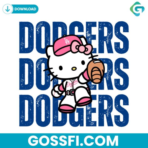 dodgers-baseball-hello-kitty-svg-digital-download