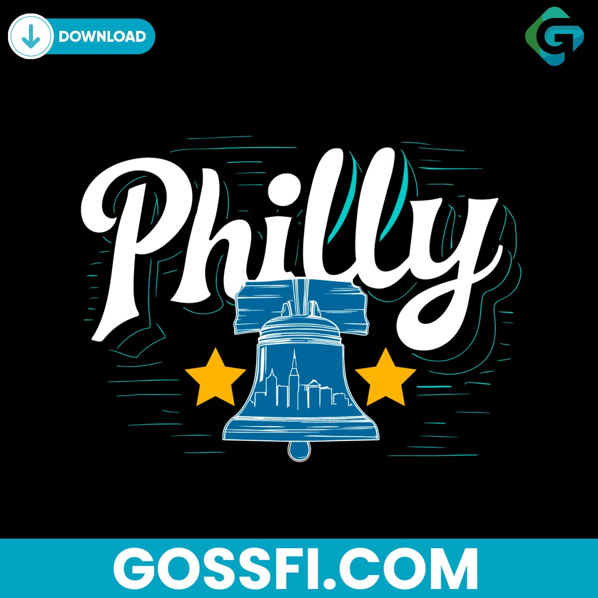 philly-retro-bell-philadelphia-svg