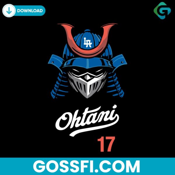 ohtani-samurai-dodgers-baseball-svg-digital-download