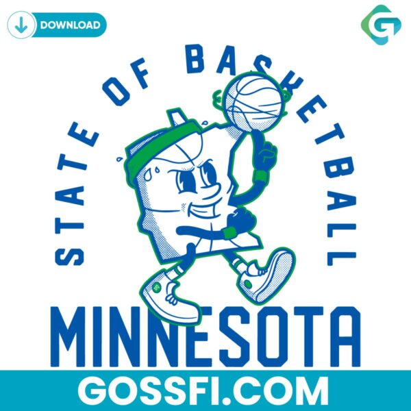 state-of-basketball-minnesota-svg-digital-download