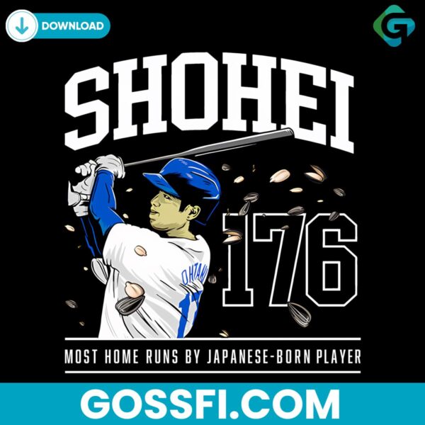 shohei-176-home-runs-celebration-dodgers-baseball-png