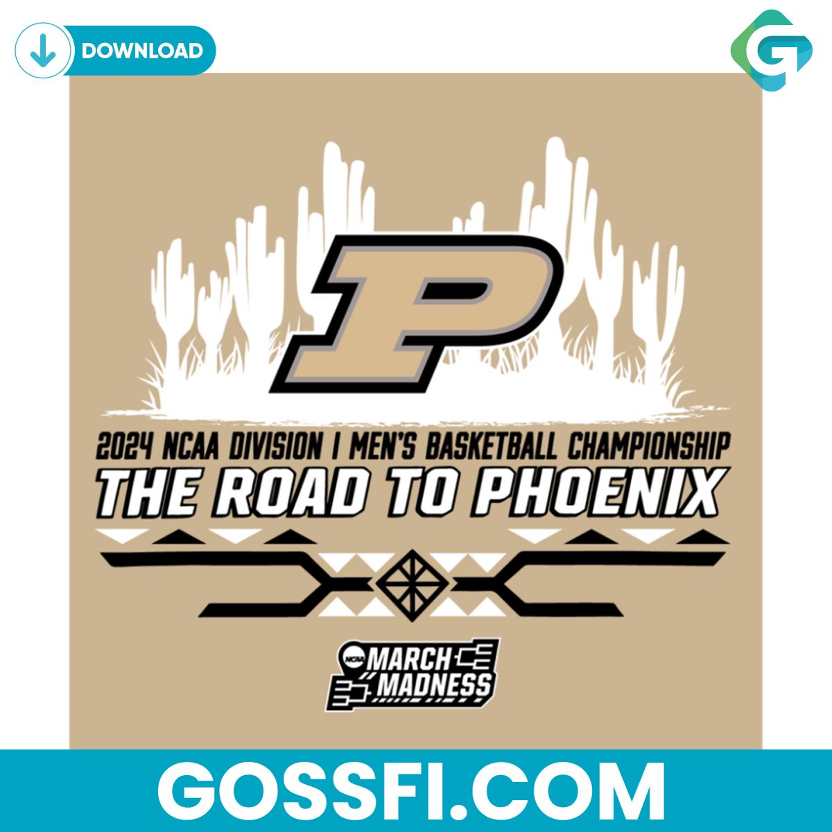 purdue-boilermakers-basketball-the-road-to-phoenix-march-madness-svg
