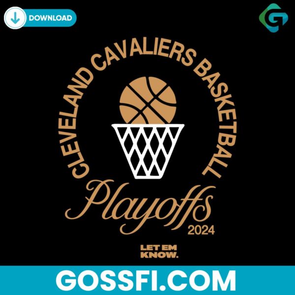 cleveland-cavaliers-basketball-playoffs-2024-nba-svg