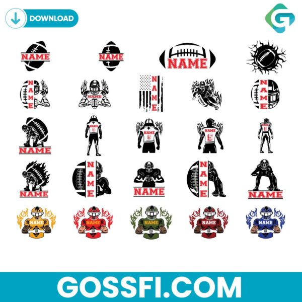 football-player-svg-digital-download