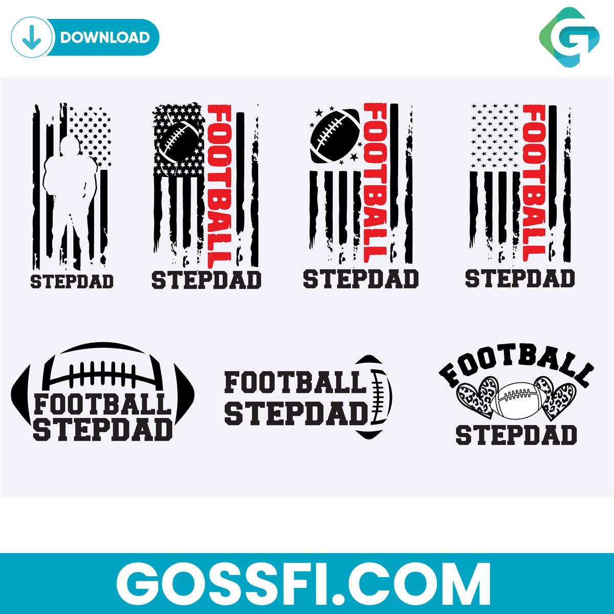 football-stepdad-svg-digital-download