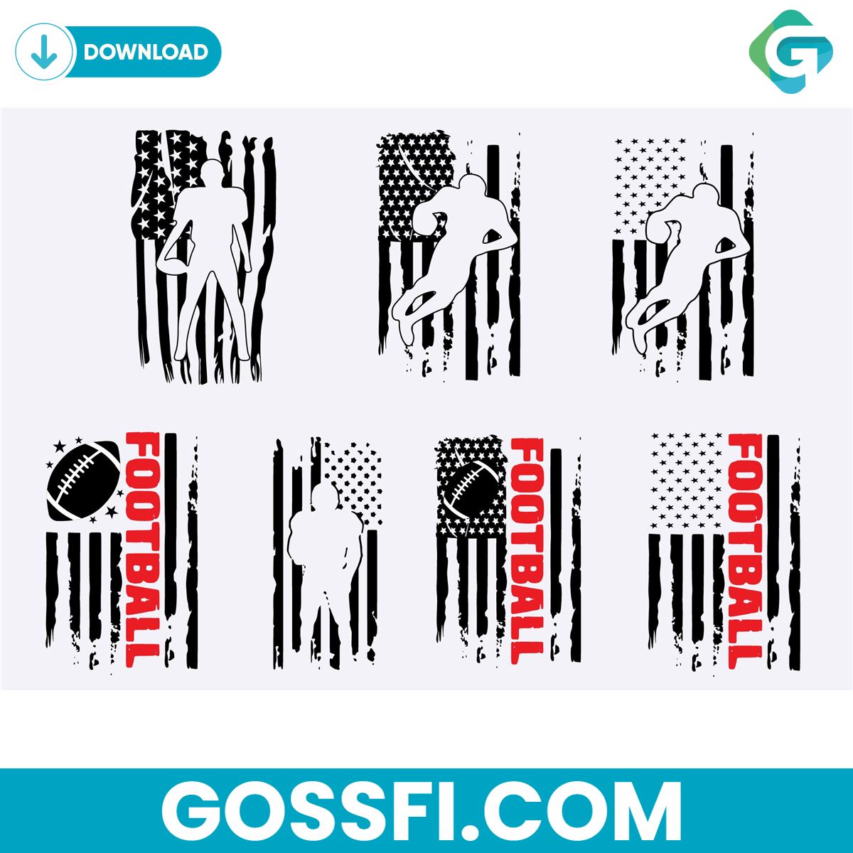 football-flag-svg-digital-download