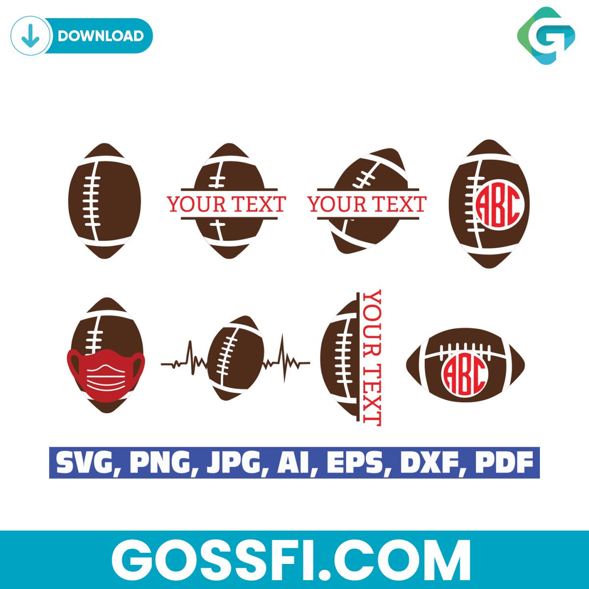 football-sports-svg-digital-download