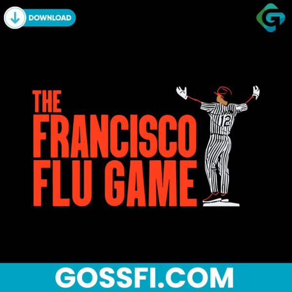 francisco-lindor-the-flu-game-baseball-svg-digital-download