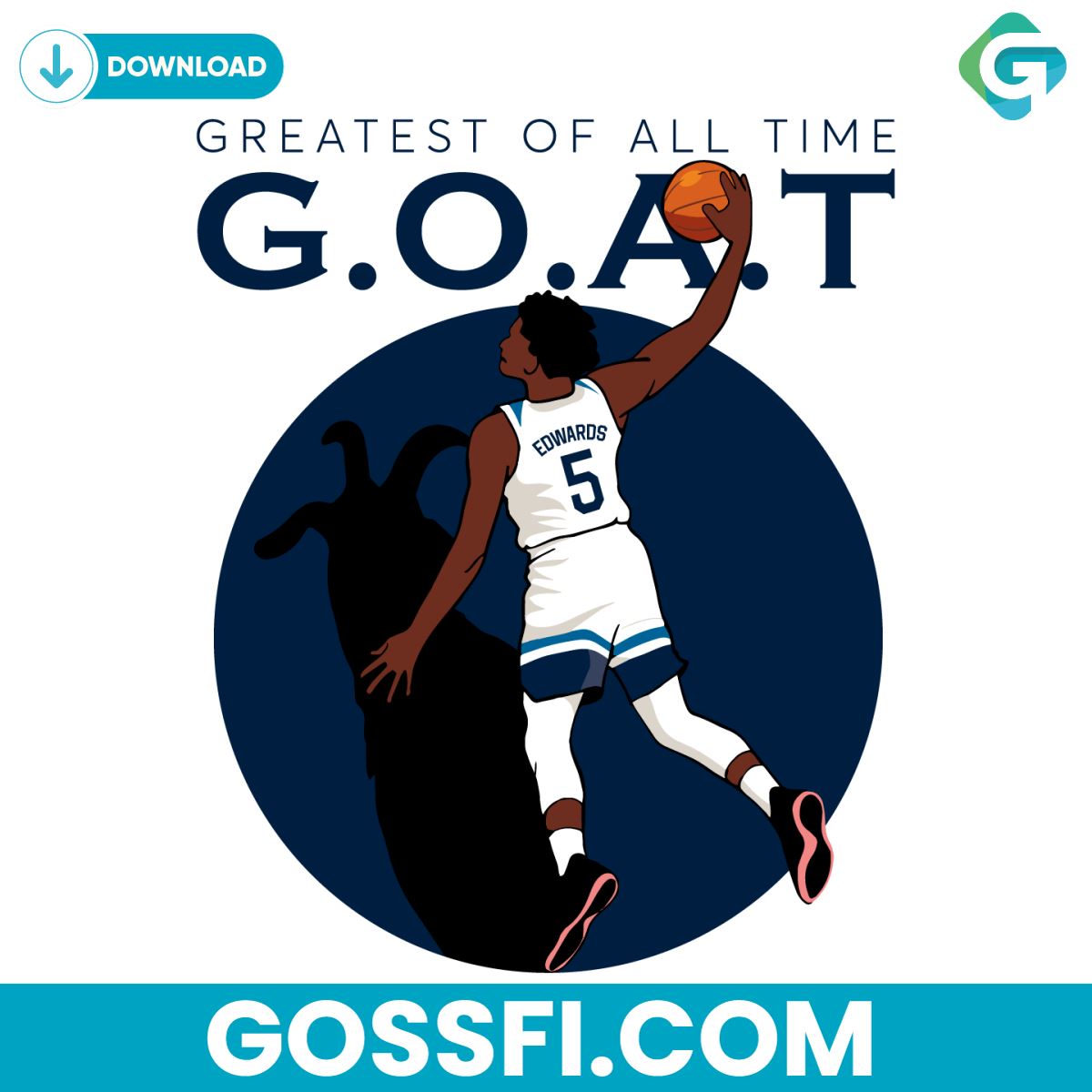 anthony-edwards-goat-minnesota-timberwolves-svg