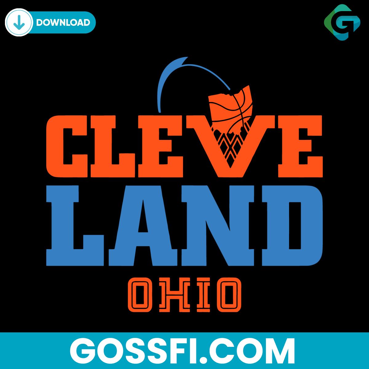 cleveland-basketball-net-ohio-svg-digital-download