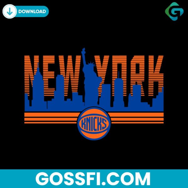 skyline-new-york-retro-basketball-knicks-svg