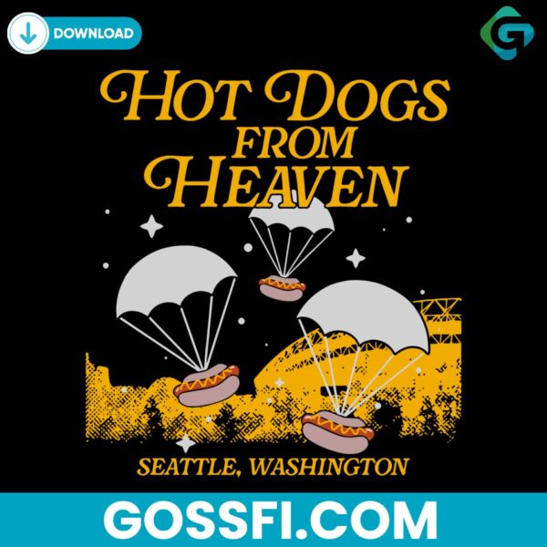 hot-dogs-from-heaven-seattle-baseball-svg-digital-download