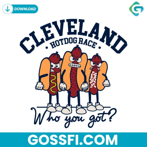 cleveland-hotdog-race-oatmeal-baseball-svg-digital-download