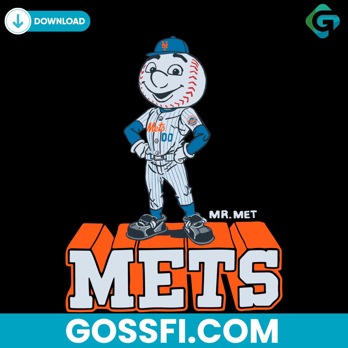 New York Mets Baseball Svg Digital Download - Gossfi.com